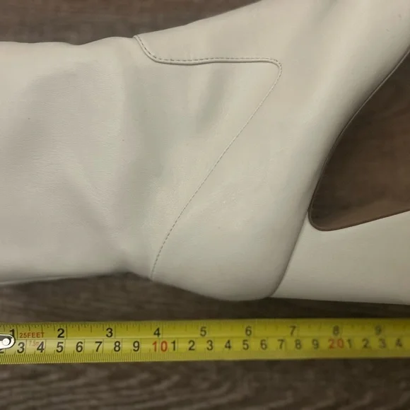 Abercrombie and Fitch “Valerie” 9.5 block hero Y2K vibe vegan leather boots EUC - Picture 7 of 16